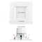 Luxrite 4 Inch Square LED Recessed Can Lights 5 CCT 2700K-5000K 14W (75W Equivalent) 950LM Dimmable 12-Pack LR23787-12PK - alternate 4
